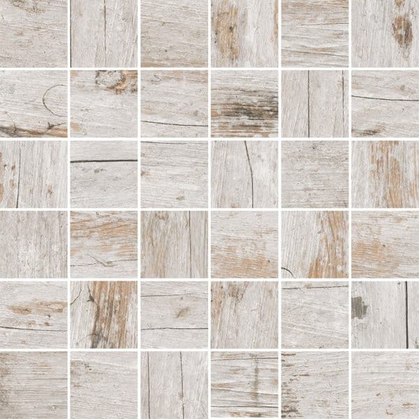 Mosaikfliese Oak Shabby Grey 30 cm x 30 cm