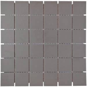 Mosaikmatte Antislip Dunkelgrau Keramik 30 cm x 30 cm