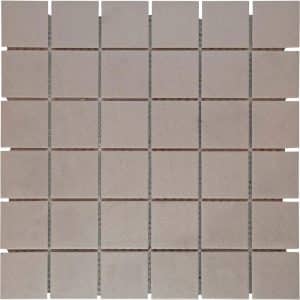 Mosaikmatte Antislip Hellgrau Keramik 30 cm x 30 cm