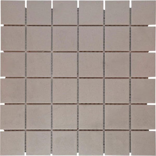 Mosaikmatte Antislip Hellgrau Keramik 30 cm x 30 cm