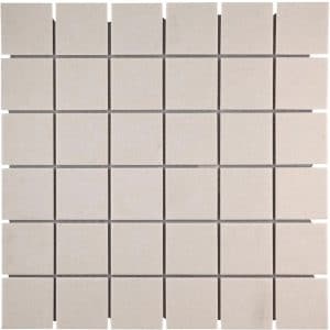 Mosaikmatte Antislip Weiß Keramik 30 cm x 30 cm
