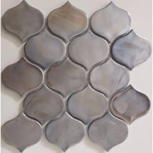 Mosaikmatte Cadiz Arabesque Keramik Grau 26