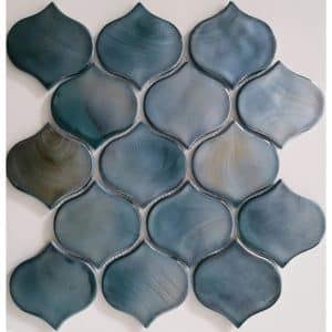 Mosaikmatte Cadiz Arabesque Keramik Grün 26