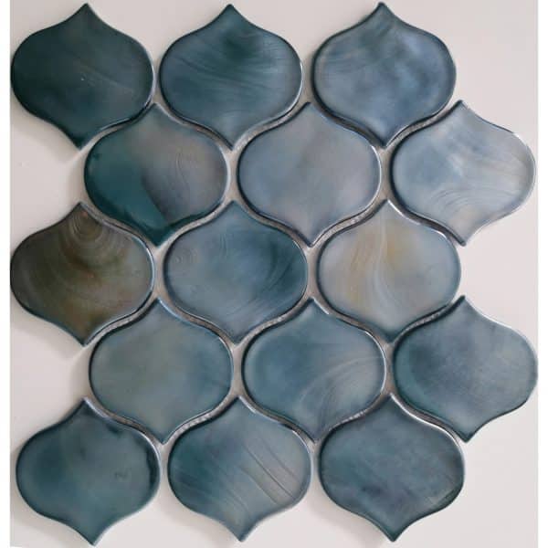 Mosaikmatte Cadiz Arabesque Keramik Grün 26