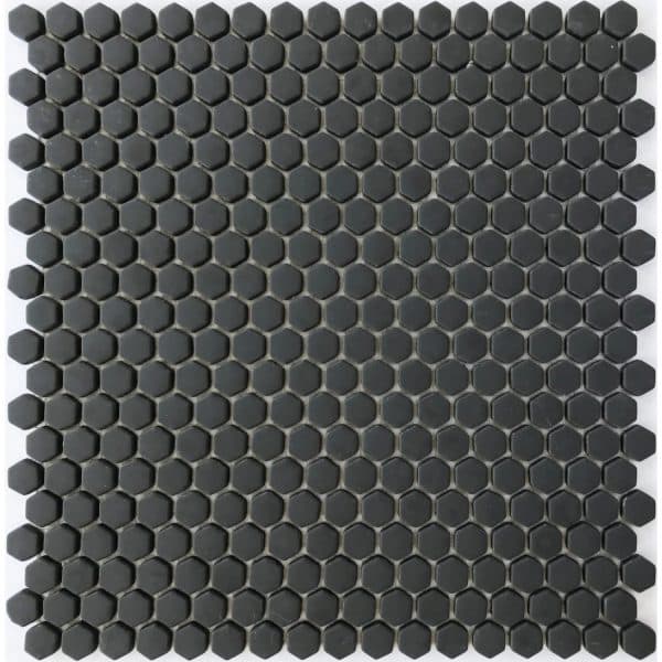 Mosaikmatte Cube 1 Glas Schwarz 29 cm x 29
