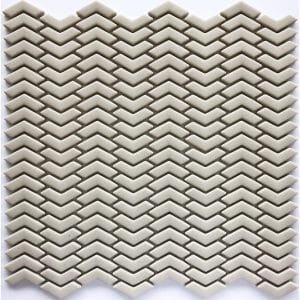 Mosaikmatte Cube 3 Glas Beige 29 cm x 29