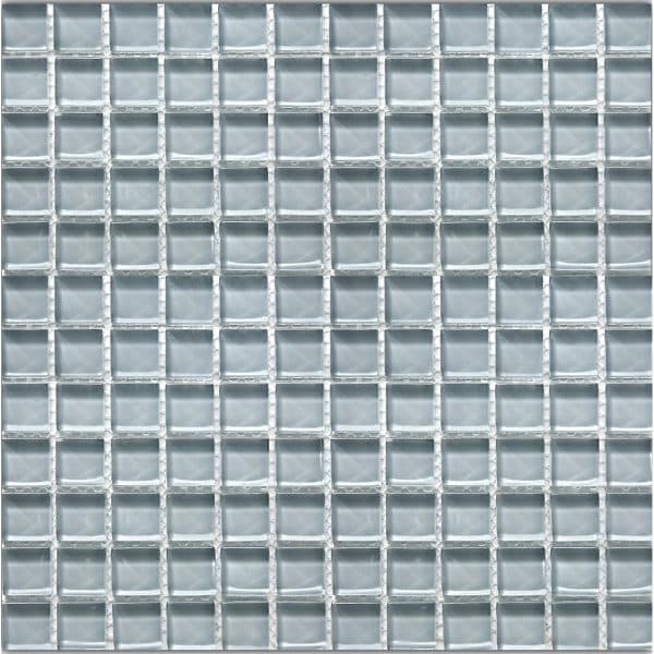 Mosaikmatte Glas Grau Uni 30 cm x 30 cm