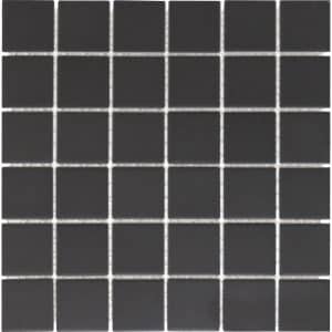 Mosaikmatte Keramik Antislip Schwarz 30