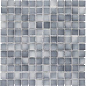 Mosaikmatte Keramik Grau Melange 33 cm x 33 cm