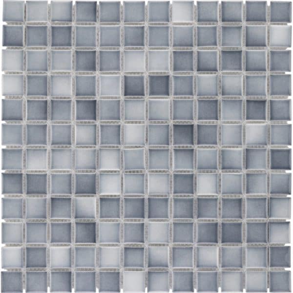 Mosaikmatte Keramik Grau Melange 33 cm x 33 cm