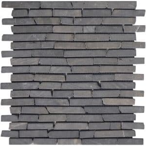 Mosaikmatte Slim Hexagon Marmor Graphit 30