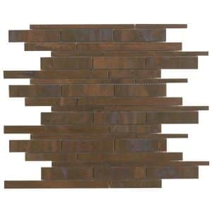Mosaikmatte Slim Metall Kupfer 30