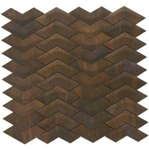 Mosaikmatte Wavy Metall Kupfer 29