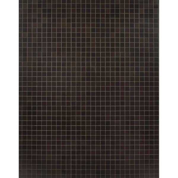 Mosaikmatte selbstklebend Alu gebürstet Schwarz 29 cm x 29 cm/ 30 mm x 30 mm