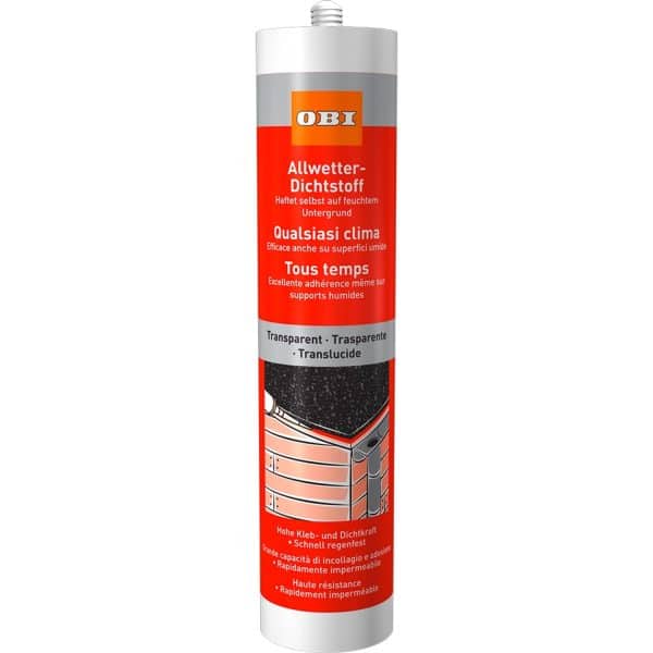 OBI Allwetter Dichtstoff Transparent 310 ml