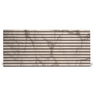 Rebel of Styles Verblender UltraLight Linari Round HD 116 cm x 50 cm Marble Weiß