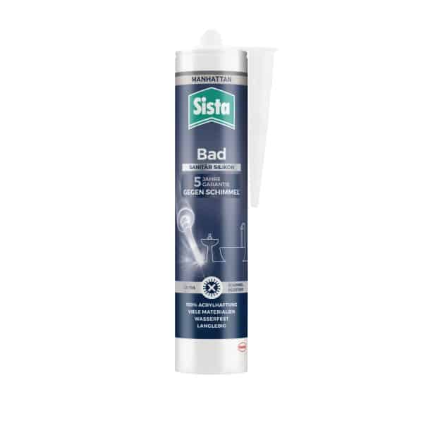 Sista Bad Sanitär Silikon 280 ml Kartusche Manhattan