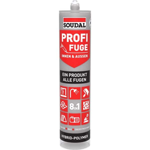 Soudal Dichtstoff Profi-Fuge 8-in-1 Dunkelgrau 280 ml