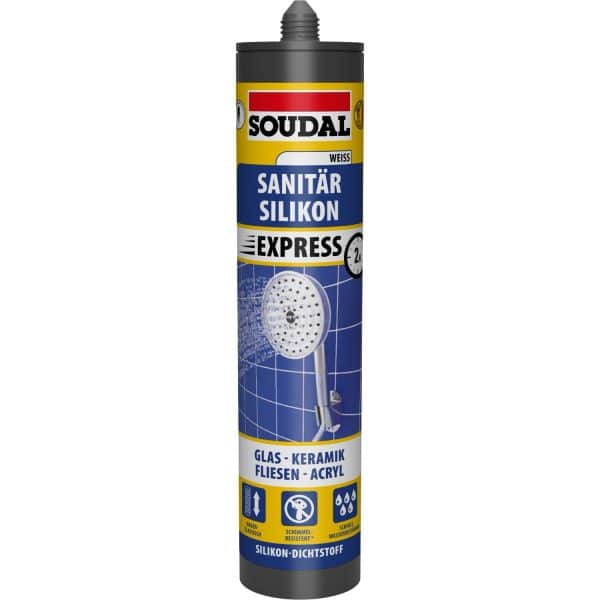 Soudal Dusche & Bad Express Silikon Weiß 300 ml