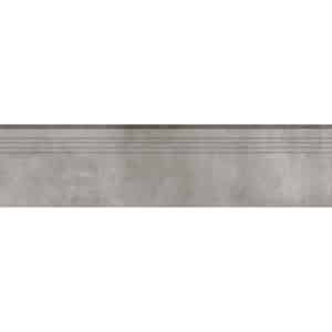 Trittstufe Denver Feinsteinzeug Glasiert Matt Grey 30 cm x 120 cm