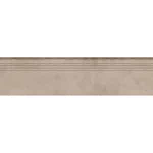 Trittstufe Denver Feinsteinzeug Glasiert Matt Taupe 30 cm x 120 cm
