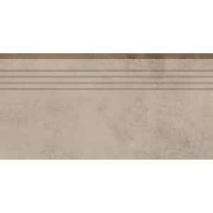 Trittstufe Denver Feinsteinzeug Glasiert Matt Taupe 30 cm x 60 cm