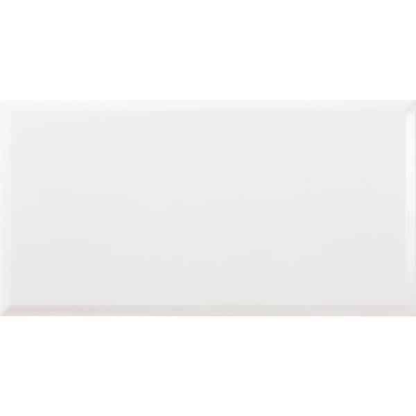 United Tile Wandfliese Facette Metro Weiß Glasiert Rektifiziert 30 cm x 60 cm