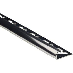 Viertelkreis-Abschlussprofil Edelstahl Poliert 8 mm x 1 m