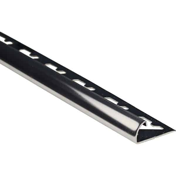 Viertelkreis-Abschlussprofil Edelstahl Poliert 8 mm x 1 m