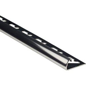 Viertelkreis-Abschlussprofil Edelstahl poliert 10 mm x 1 m
