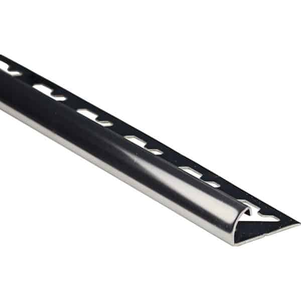 Viertelkreis-Abschlussprofil Edelstahl poliert 10 mm x 1 m