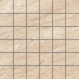Vitra Mosaikfliese Olympos Feinsteinzeug Beige 30 cm x 30 cm