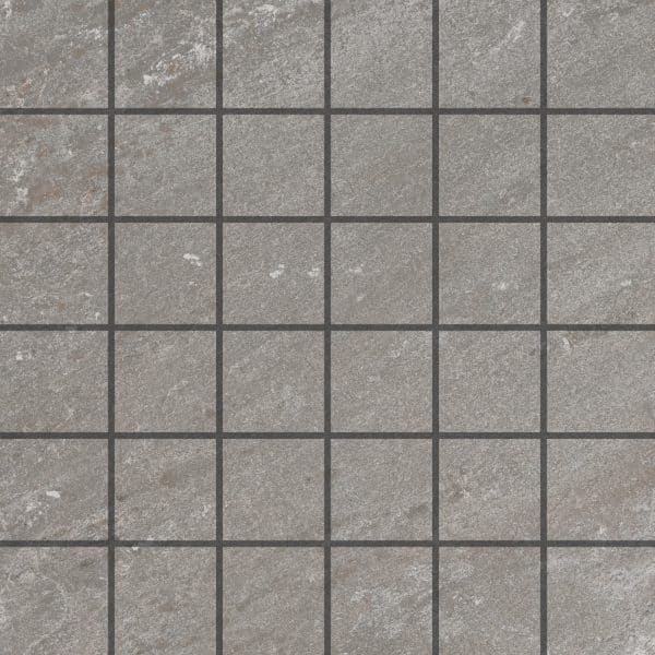 Vitra Mosaikfliese Olympos Feinsteinzeug Grau 30 cm x 30 cm