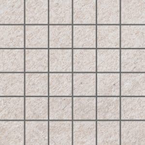 Vitra Mosaikfliese Olympos Feinsteinzeug Weiß 30 cm x 30 cm