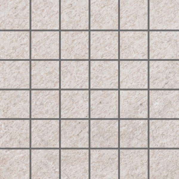 Vitra Mosaikfliese Olympos Feinsteinzeug Weiß 30 cm x 30 cm