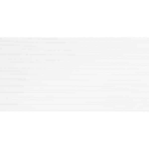 Vitra Wandfliese Smart Uni Weiß Matt Linien-Optik 30 cm x 60 cm