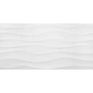 Wandfliese Alaska Steingut Glasiert Weiß Matt 30 cm x 60 cm x 0