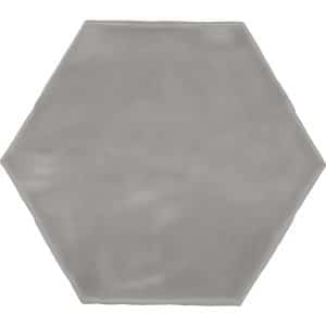 Wandfliese Artisa Hexagon Steingut Mist Glasiert Glänzend 15 cm x 17