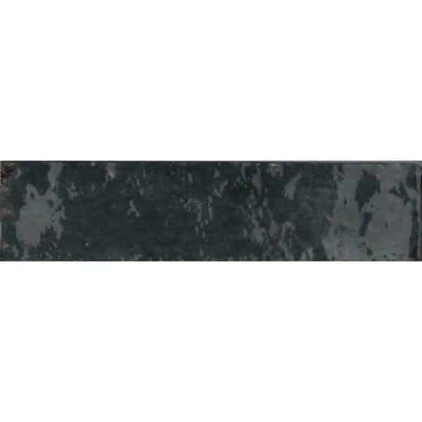 Wandfliese Lotis Steingut Blau Glasiert Glänzend 6 cm x 24 cm