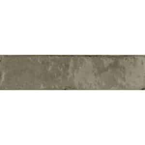 Wandfliese Lotis Steingut Grau Glasiert Glänzend 6 cm x 24 cm