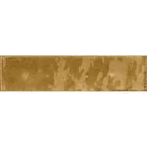 Wandfliese Lotis Steingut Oker Glasiert Glänzend 6 cm x 24 cm