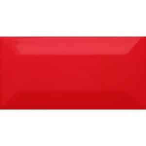 Wandfliese Metro Facette Rot Glasiert Glänzend 7